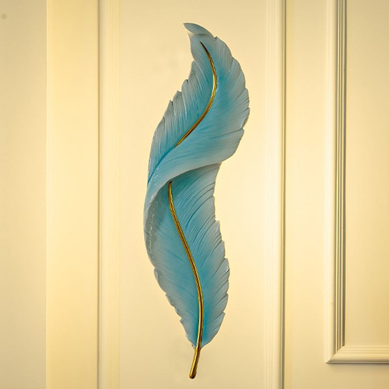 FINAL Resign LED Wall Art - Feather Lamp