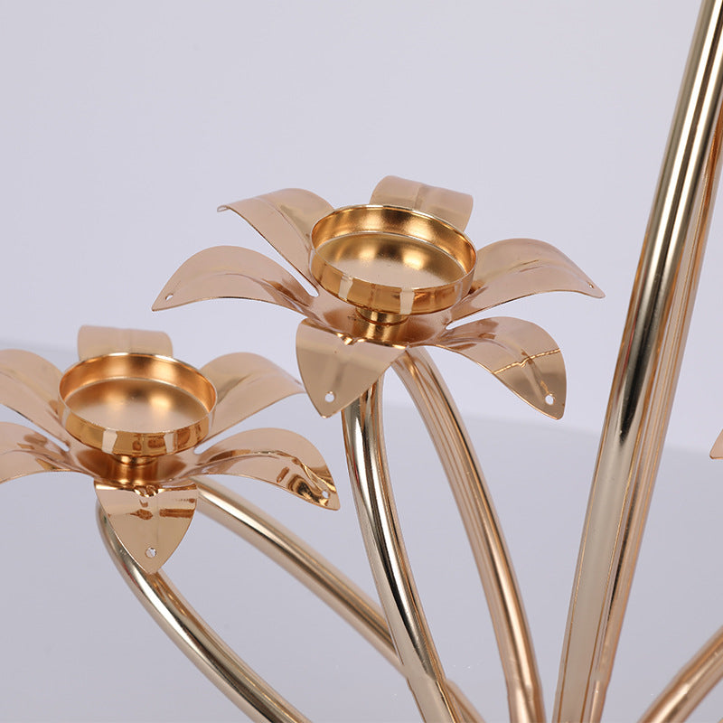 Candleholders - 5-Arms Lotus Flower