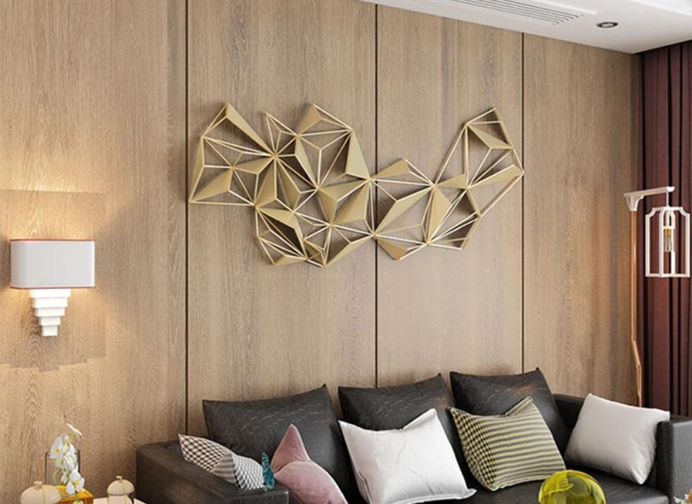 Metal Wall Art - Modern Light Luxury Living Room Wall Decoration