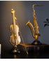 FINAL Music Band Gold Violin Artware Sculpture