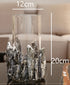 Candle Holder and Vase - Luxury Glass Candle Holder Vase Ornament