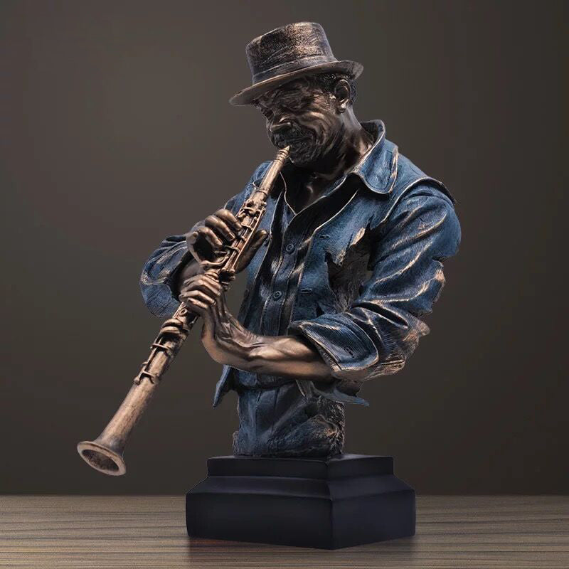 FINAL Music Band Saxophone Bust Statue