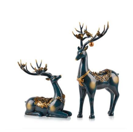 Deer Standing Disk - European Deer Furnishings Home Accessories High-end Decoration