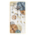 Rectangular Vertical Crystal Porcelain Clock Wall Hanging