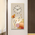 Rectangular Landscape Crystal Porcelain Clock Wall Hanging