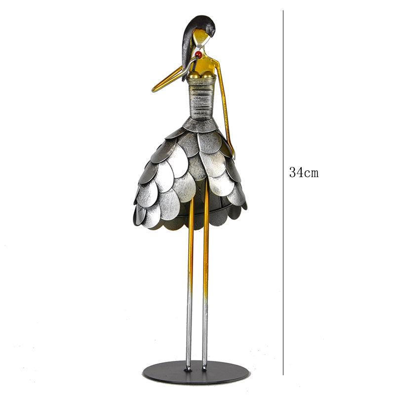 FINAL Music Band Metal female figure statue