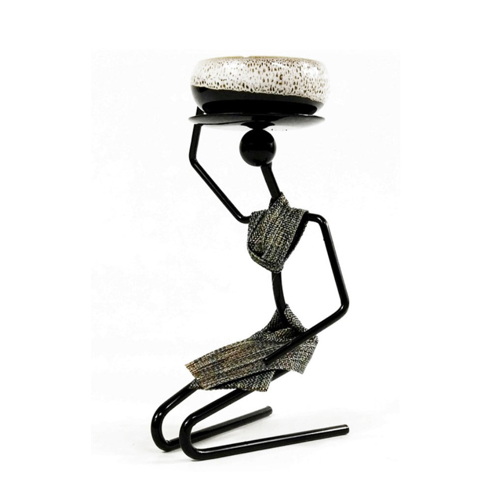 Candle Holders -  African Women Iron Rack