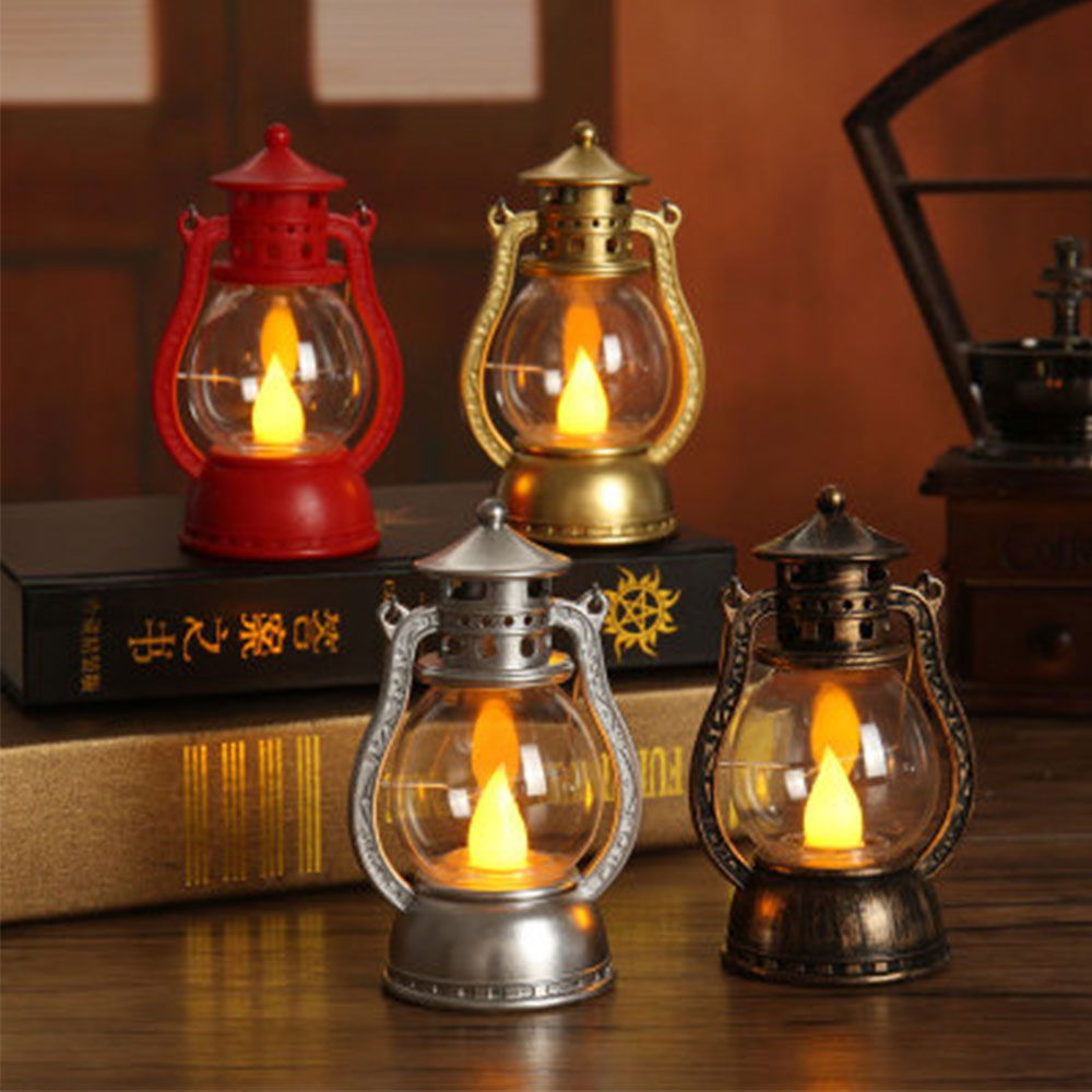 Candleholder -  Glass Cover Lantern Candelabra Kerosene Lamp