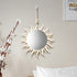 Handloom Wall Decor -  Mirror Boho Woven Mirror Tapestry