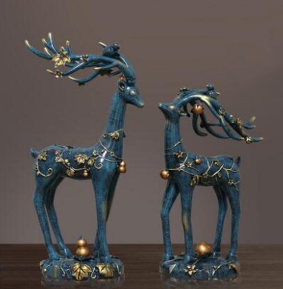 Deer Standing Disk - European Deer Furnishings Home Accessories High-end Decoration