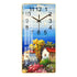 Rectangular Vertical Crystal Porcelain Clock Wall Hanging