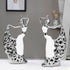 Decorative Ornaments White Dancing Girl Figures