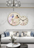 Clock Circle Crystal Porcelain Abstract Wall Hanging