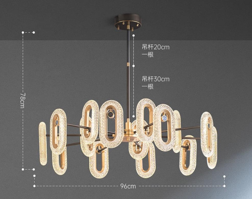 Light  - Oval Crystal Pendant Lamp