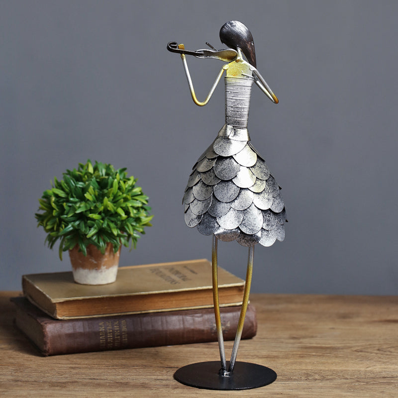 FINAL Music Band Metal female figure statue