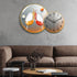 Clock Circle Crystal Porcelain Abstract Wall Hanging