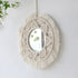 Handloom Wall Decor -  Mirror Boho Woven Mirror Tapestry