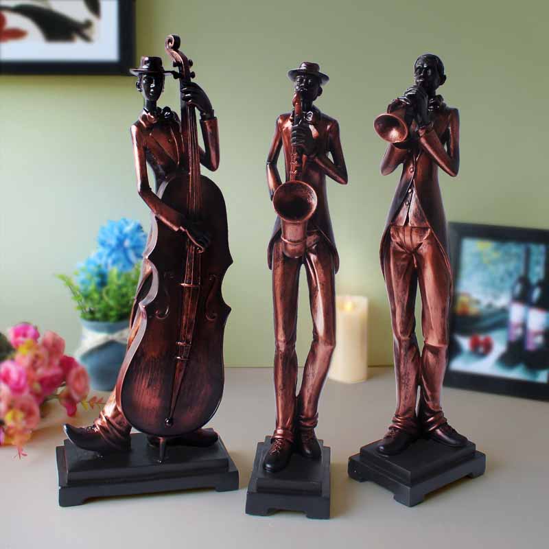 FINAL Music Band African figure sculpture decoration