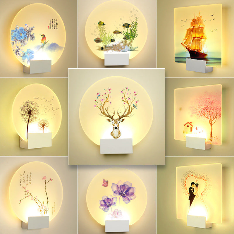 FINAL LED Chines Mural Wall Lamp