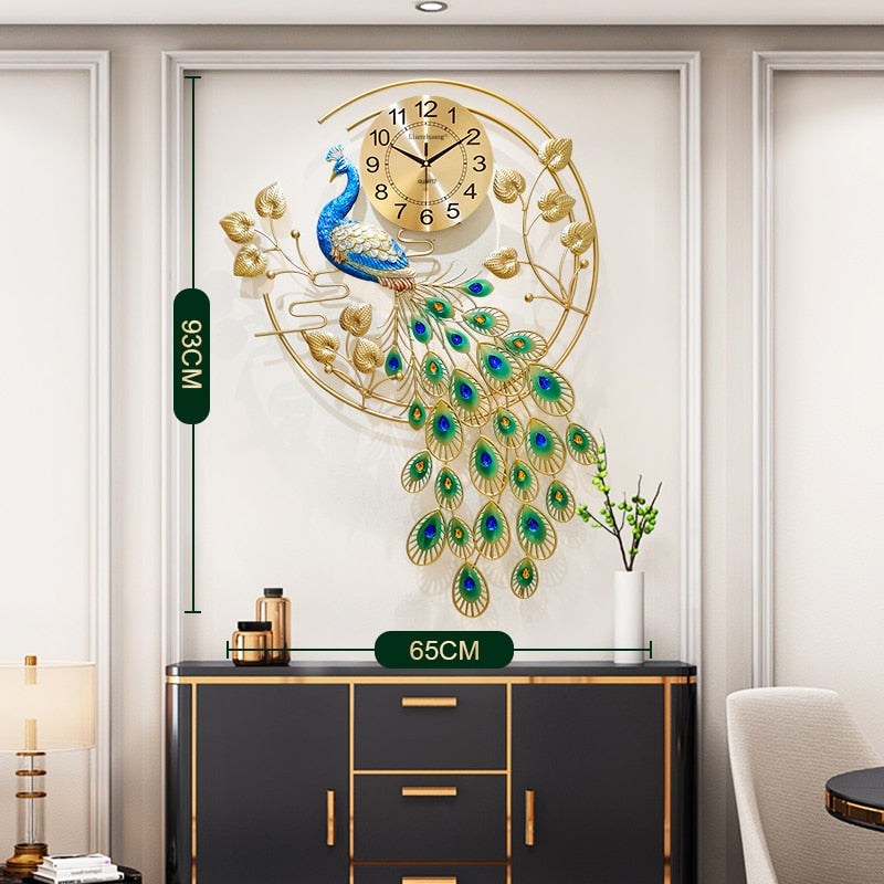 Peacock Clock  - Wall Clock Modern Design Stylish Wall Clock UnusualDecor