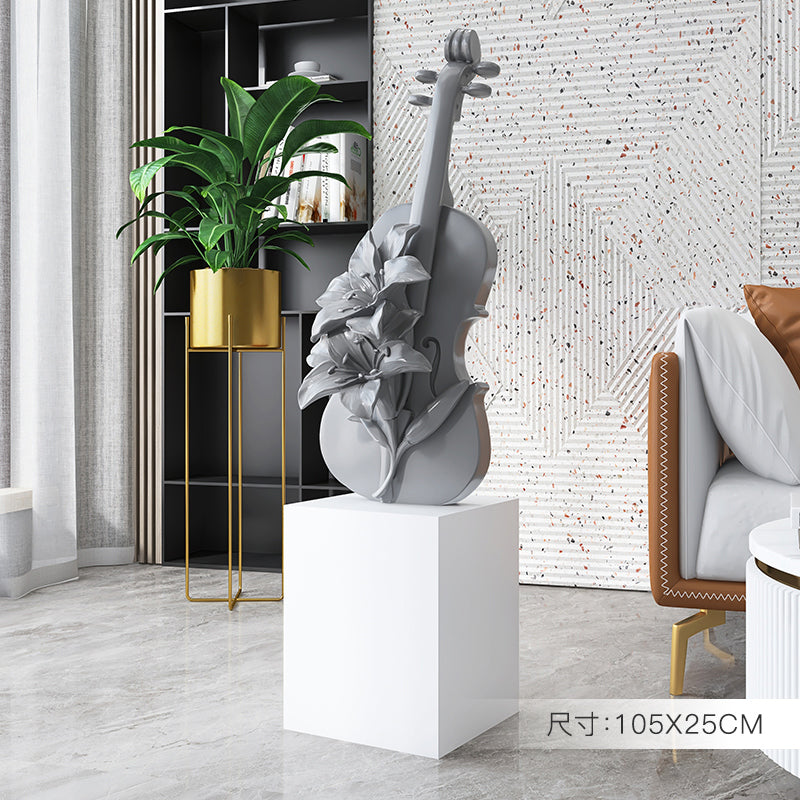 Floor Free Standing Large Ornament - Violin