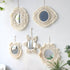 Handloom Wall Decor -  Mirror Boho Woven Mirror Tapestry