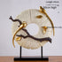 Standing Disk - Decorative Standing Disk with Modern Luxury Lucky Deer Resin Set