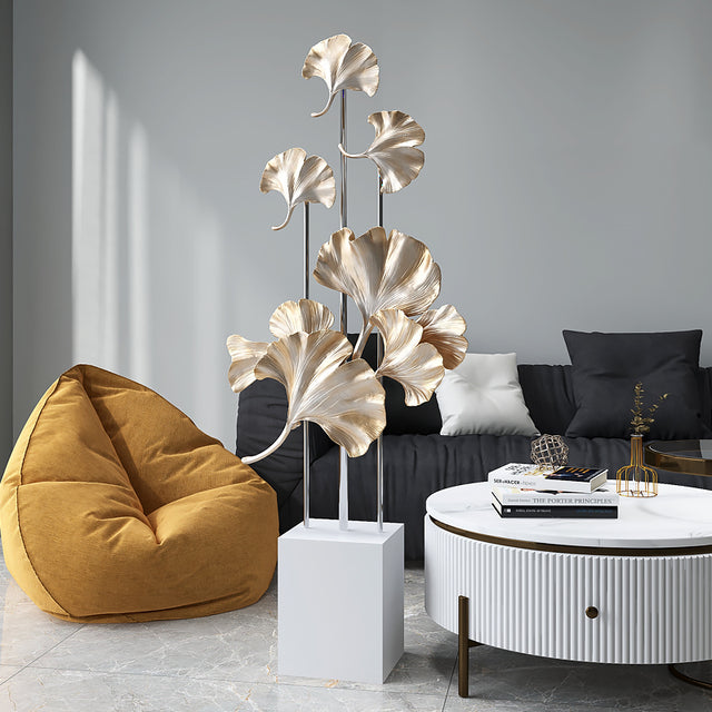 Floor Free Standing Large Ornaments - Gingko Leaves